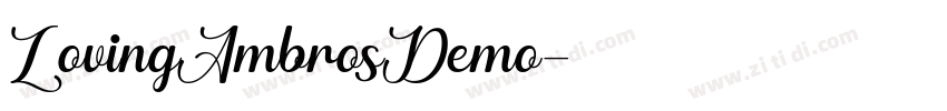 LovingAmbrosDemo字体转换