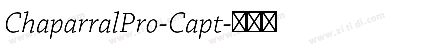 ChaparralPro-Capt字体转换