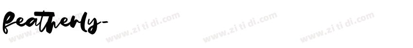 featherly字体转换