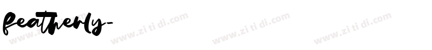 featherly字体转换