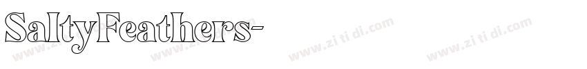 SaltyFeathers字体转换
