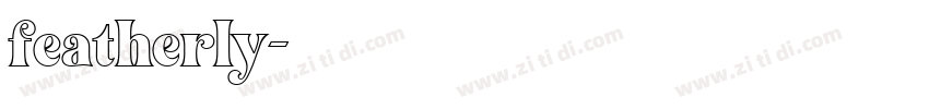 featherly字体转换