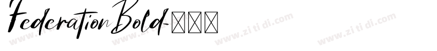 FederationBold字体转换