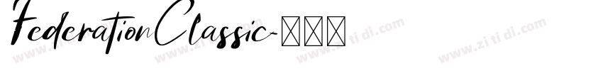 FederationClassic字体转换