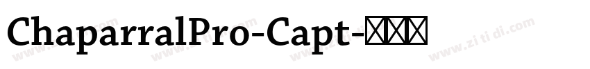 ChaparralPro-Capt字体转换