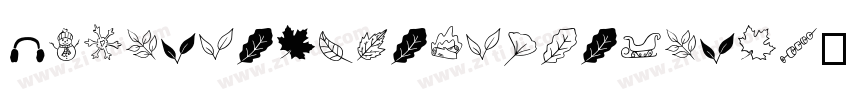 KRChristmasDingsThre字体转换