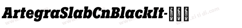 ArtegraSlabCnBlackIt字体转换