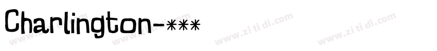 Charlington字体转换