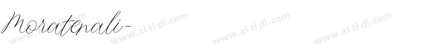 Moratenali字体转换
