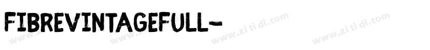 FibreVintageFull字体转换