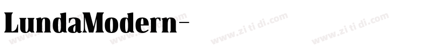 LundaModern字体转换