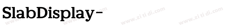 SlabDisplay字体转换
