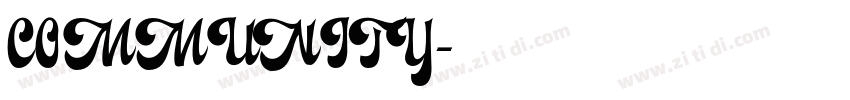 COMMUNITY字体转换