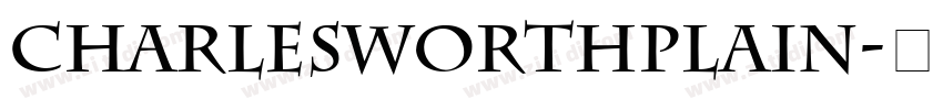 CharlesworthPlain字体转换
