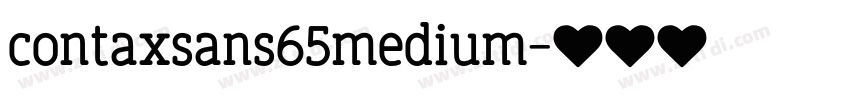 contaxsans65medium字体转换