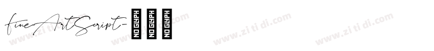 FineArtScript字体转换