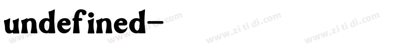 undefined字体转换