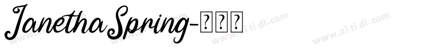 JanethaSpring字体转换