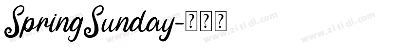SpringSunday字体转换