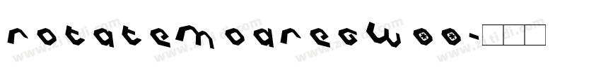 RotateModRegW00字体转换