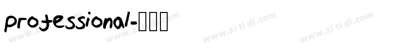 professional字体转换