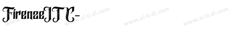 FirenzeITC字体转换