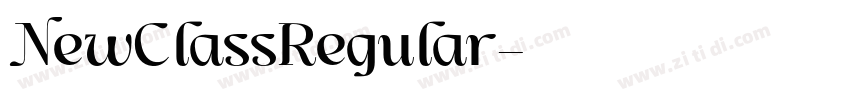 NewClassRegular字体转换