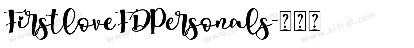 FirstloveFDPersonals字体转换