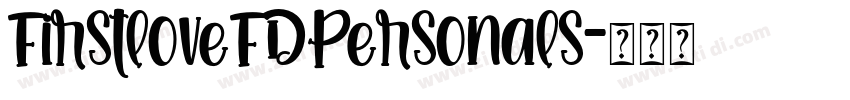 FirstloveFDPersonals字体转换