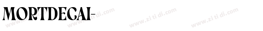 mortdecai字体转换