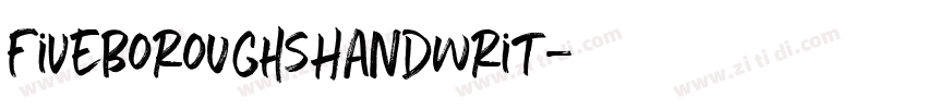 FiveBoroughsHandwrit字体转换