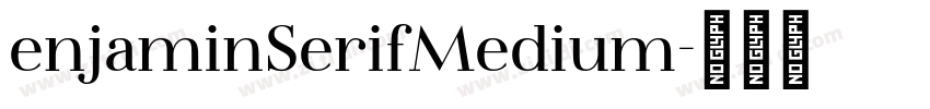 enjaminSerifMedium字体转换