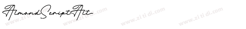 AlmondScriptAlt字体转换