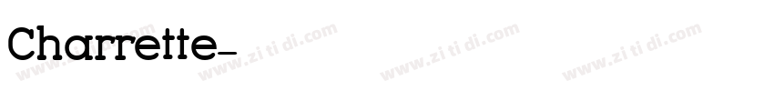 Charrette字体转换