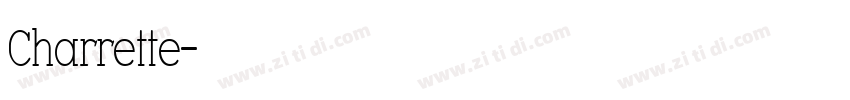 Charrette字体转换