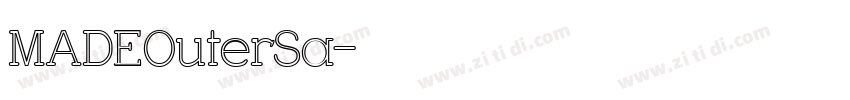 MADEOuterSa字体转换