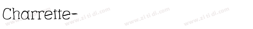 Charrette字体转换