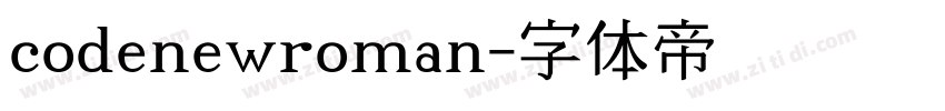 codenewroman字体转换