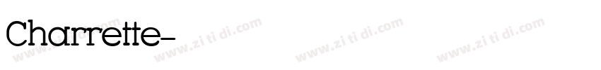 Charrette字体转换