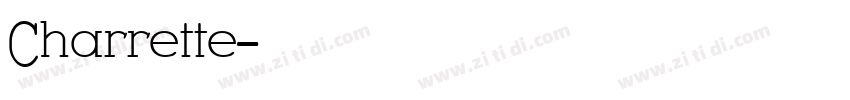 Charrette字体转换
