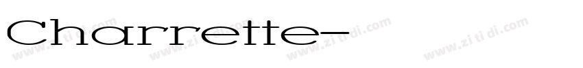 Charrette字体转换