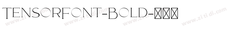 TensorFont-Bold字体转换