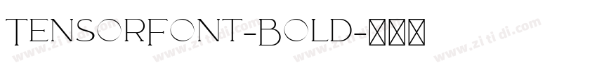 TensorFont-Bold字体转换