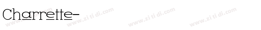 Charrette字体转换