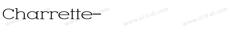 Charrette字体转换