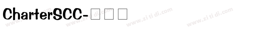 CharterSCC字体转换