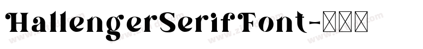 HallengerSerifFont字体转换