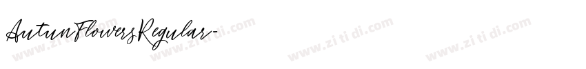 AutunFlowersRegular字体转换 AutunFlowersRegular字体转换