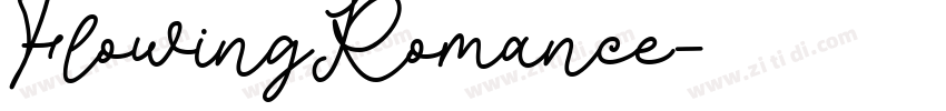 FlowingRomance字体转换