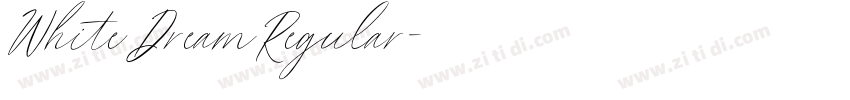 WhiteDreamRegular字体转换
